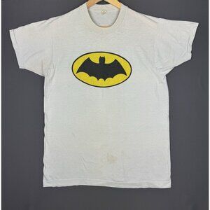 Vintage 80s Batman DC Comics Logo Rare Screen Stars Single Stitch Shirt